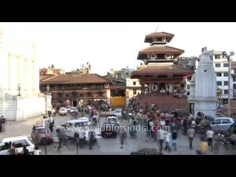 Visitors at the Basantapur Durbar Square - Kathmandu