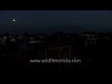 Kathmandu valley on a full moon night