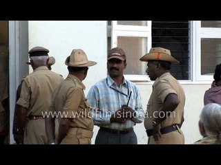 Cops wear cowboy hats : Bahubali hill-top in South India