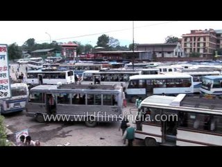 Local bus stand in Kathmandu - Nepal