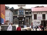 Hindu devotees inside the premises of Pashupatinath temple, Nepal