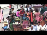 Lots of colour at vegetable market in Putalisadak, Kathmandu - Nepal