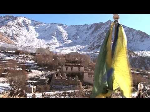 Snow covered mountains at Oleh village, Ladakh