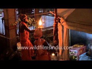 Aarti during the Kumbh mela at Haridwar, India