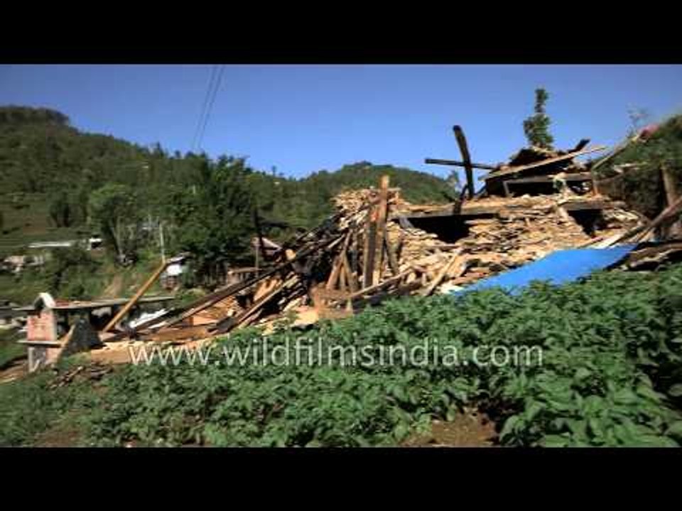 Panoramic view of Sindhupalchowk - Earthquake affected area in Nepal