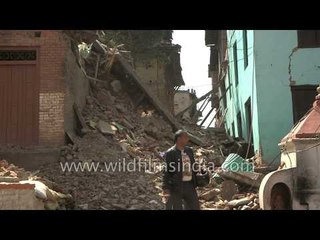 Download Video: Buildings damaged by earthquake in Nepal