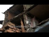 Massive 7.5 magnitude earthquake in Nepal damaged buildings