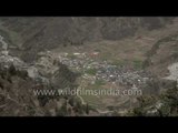Aerial view of Kharsali village - Uttarakhand