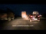 Driving in the dark on Jaipur-Delhi National Highway