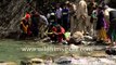 Indian devotees perform rituals at Yamunotri - Uttarakhand