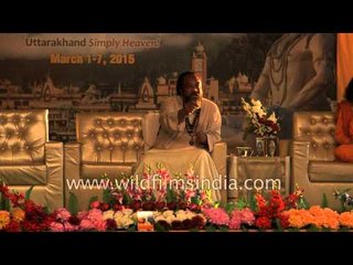 Sri Mooji's satsang at International Yoga Festival, Rishikesh