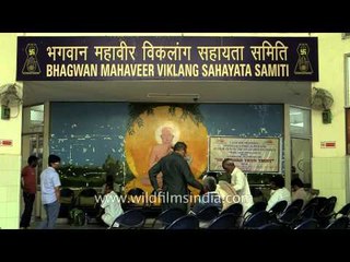 Large number of patients turn up for artificial limb fitting - Jaipur