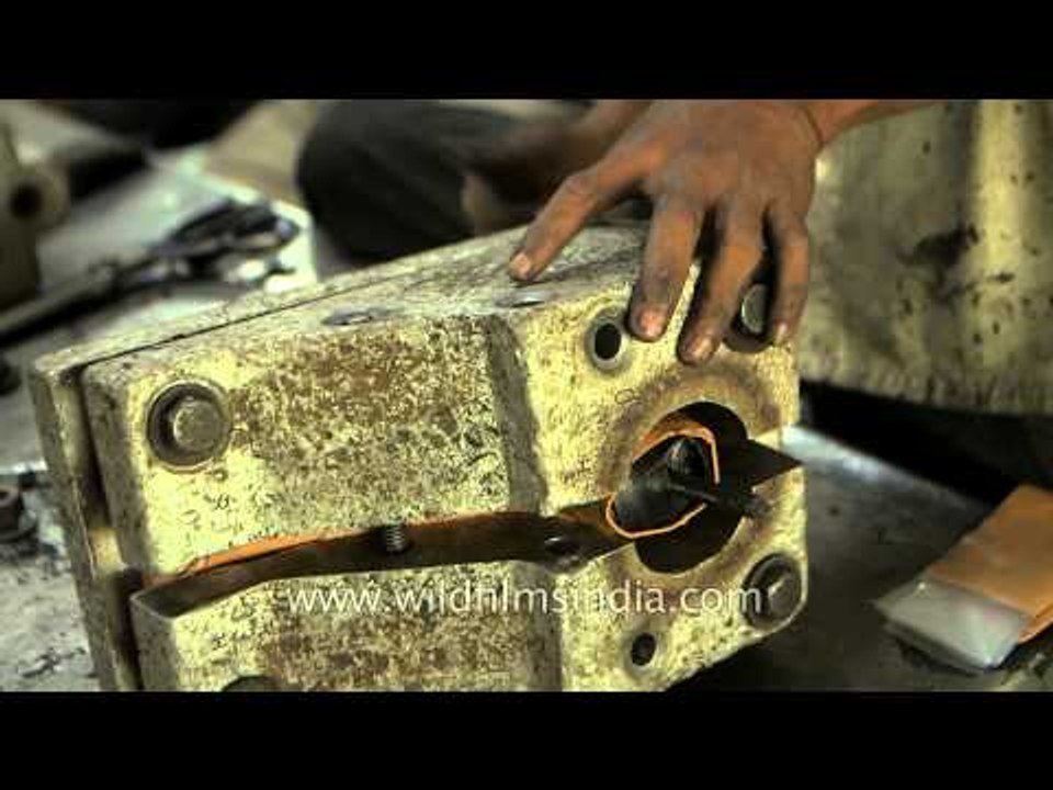Prosthetic foot making at Jaipur
