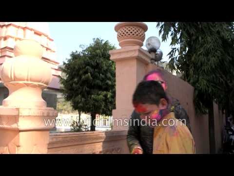 Celebrating Holi at Parmarth Niketan Ashram in Rishikesh