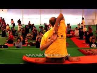 Bharath Shetty teaches yoga at India's International Yoga Festival - Rishikesh