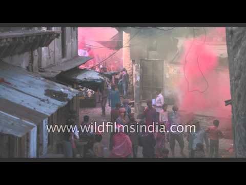 The vibrant and colourful Holi of Gokul Goan, Uttar Pradesh