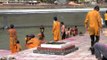 People bathe in Ganges post Holi celebration - Rishikesh
