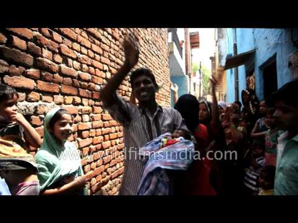 Celebration on the occasion of arrival of Ganesha girl