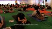 People from different countries learn Yoga from Bharath Shetty in India