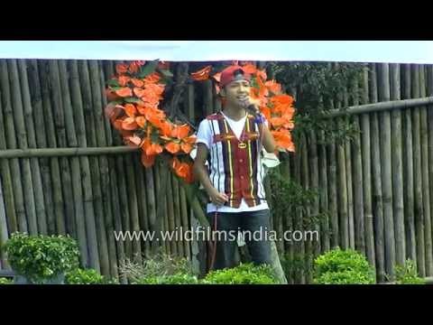 Young Mizo artist performs Love song at Anthurium festival