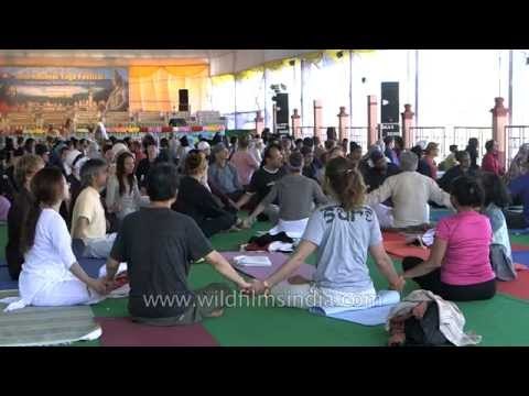 Meditation class at Gurmukh Kaur Khalsa - Rishikesh