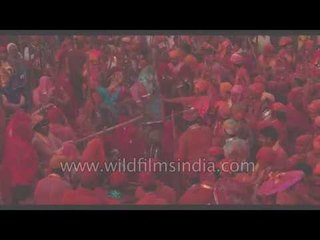 Barsana village celebrates the festival of Holi