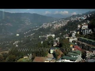 Gangtok hill town view from Ropeway, Sikkim