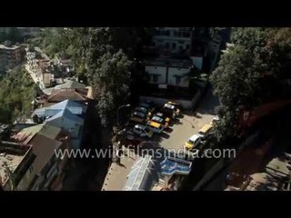 Top view of Gangtok town as seen from Ropeway