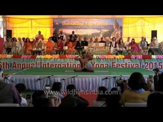 Yoga demonstration by Guinness World Record holder Yogaraj C.P