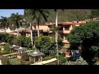 Visitors at the Parmarth Ashram in Rishikesh - Uttarakhand