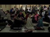 Yoga and meditation practice at  Parmarth Ashram - Rishikesh