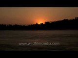 Sunset time lapse in Rishikesh - Uttarakhand