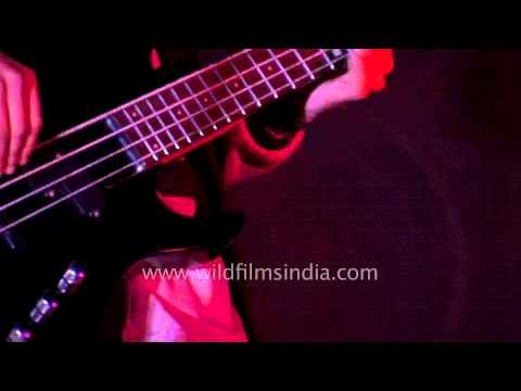 Rock band Lazy finger performs live in Ranka, Sikkim