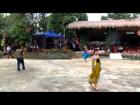 Mizo models display colourful fashion show - Reiek village