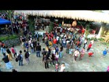 Visitors at Anthurium festival, Reiek heritage village, Mizoram