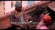 People are seen smeared in colours during Holi festival - Vrindavan