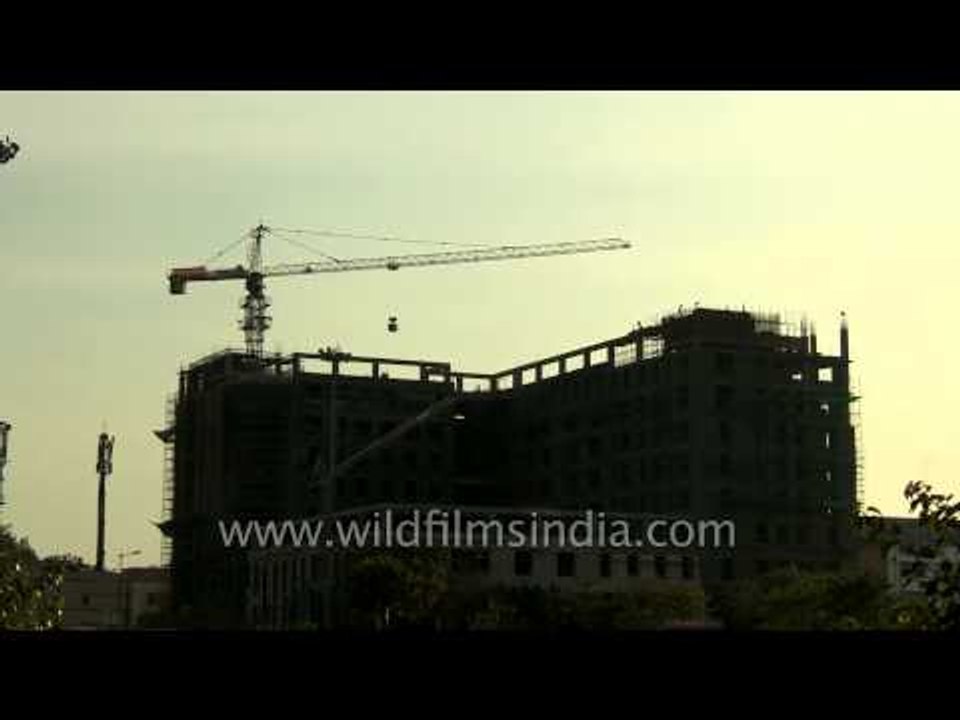 Construction work in India