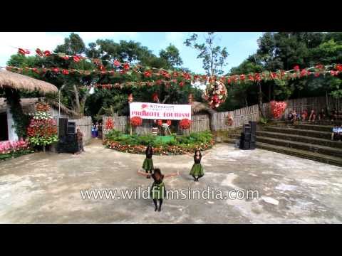 Modern dance performance at Anthurium Festival, Mizoram