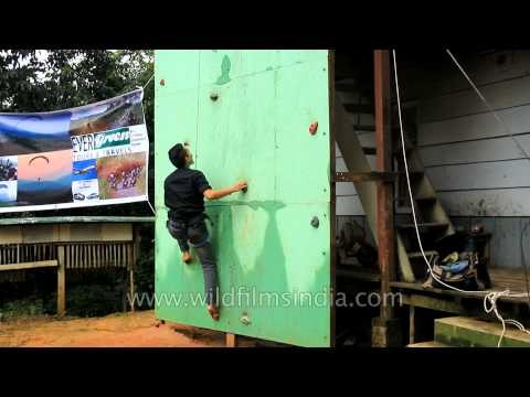 Rock climbing at Anthurium Festival - Mizoram