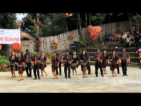 Youth dance on Mizo song - Anthurium Festival, Mizoram