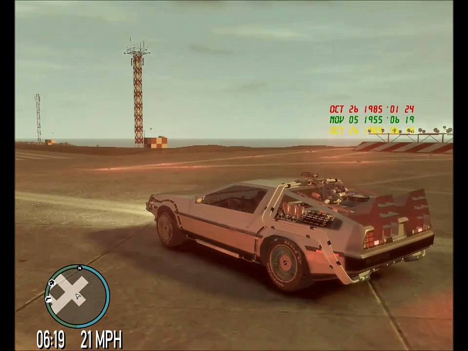 GTA IV - Time Travel Mod(Video 9) + DeLorean Model