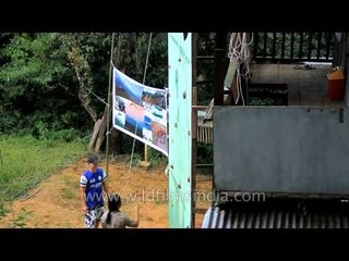 Mizo youth take part at rock climbing - Anthurium Festival