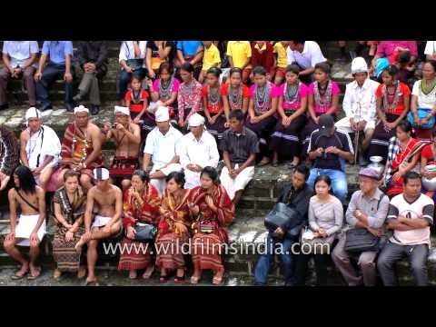 Solakia, Tripura, Mizo dance group wait for their turn to perform - Reiek Village, Mizoram