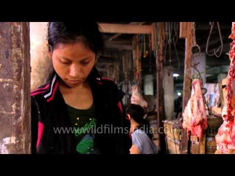 Beef not banned in India: Mizo woman chops beef