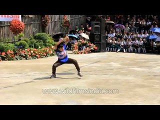 Mizo freestyle dancers celebrate Anthuriums in Mizoram, India