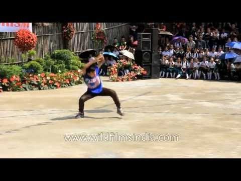 Mizo freestyle dancers celebrate Anthuriums in Mizoram, India