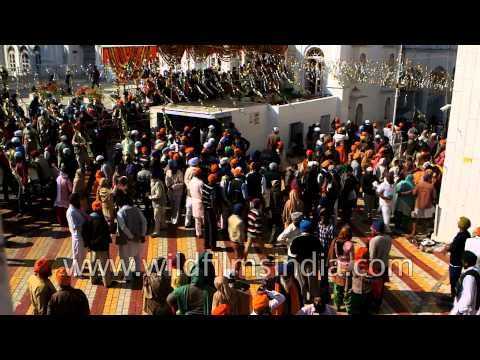 A multitude of people at the Anandpur Sahib Hola Mohalla festival