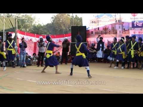 Nihangs showcase spear fight in Punjab