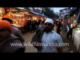 Crowded market of Anandpur Sahib, Punjab