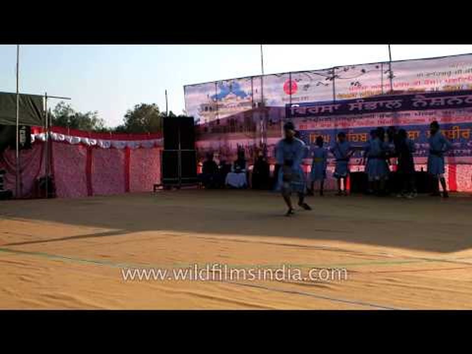 Traditional Display : Nihang warriors perform sword fight in Punjab